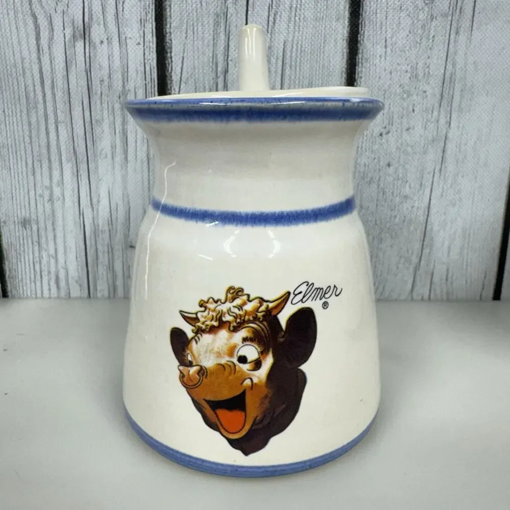 Elsie & Elmer Cream & Sugar Set Ceramic - Unmarked